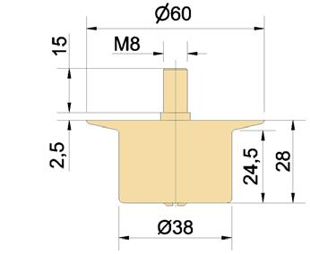 55 Codice 7210 Rotella Ø 38x28