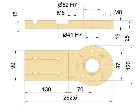 10 Codice 7020 Flangia motore assiale 95 R Sede per