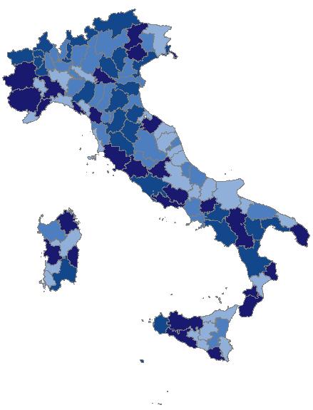 (+9,%), Trieste (+60,0%), Bologna (+7,0%), Roma (+9,3%), Firenze (+7,3%) e Brescia (+4,9%). CARTOGRAMMA 1.