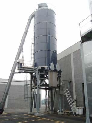 disidratati Diametro silo: 4,260 m