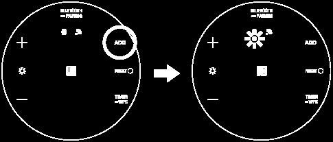 2 Azionare il diffusore (principale) con l indicatore BLUETOOTH lampeggiante per collegarsi al dispositivo BLUETOOTH.