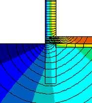 temperature frsi 0,586 - Riferimento UNI EN ISO 14683 e UNI EN ISO 10211 Note GF4 - Giunto parete con isolamento ripartito solaio controterra con isolamento all intradosso Caratteristiche