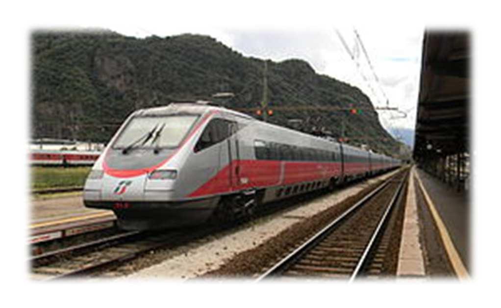 OMC ETR Vicenza: ETR 485 01 Velocità max 280 km/h - Velocità commerciale 250 km/h 02 Composizione 9 carrozze