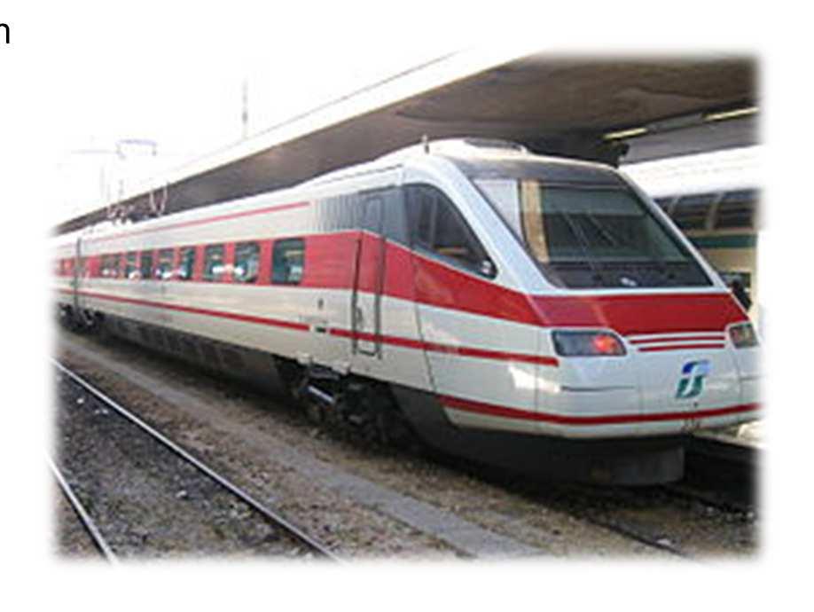 OMC ETR Vicenza: ETR 460 01 Velocità max 250 km/h - Velocità commerciale 250 km/h 02 Composizione 9