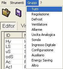 PROG TOOL KIT 1591010400 v2.4 01/08/2006 Cliccando sul valore del parametro è possibile modificarlo ed impostare il nuovo valore desiderato.