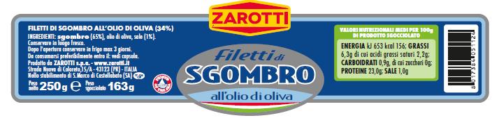 I Caso 1 - Filetti di sgombro all olio di oliva XXXX SpA Eliminato il