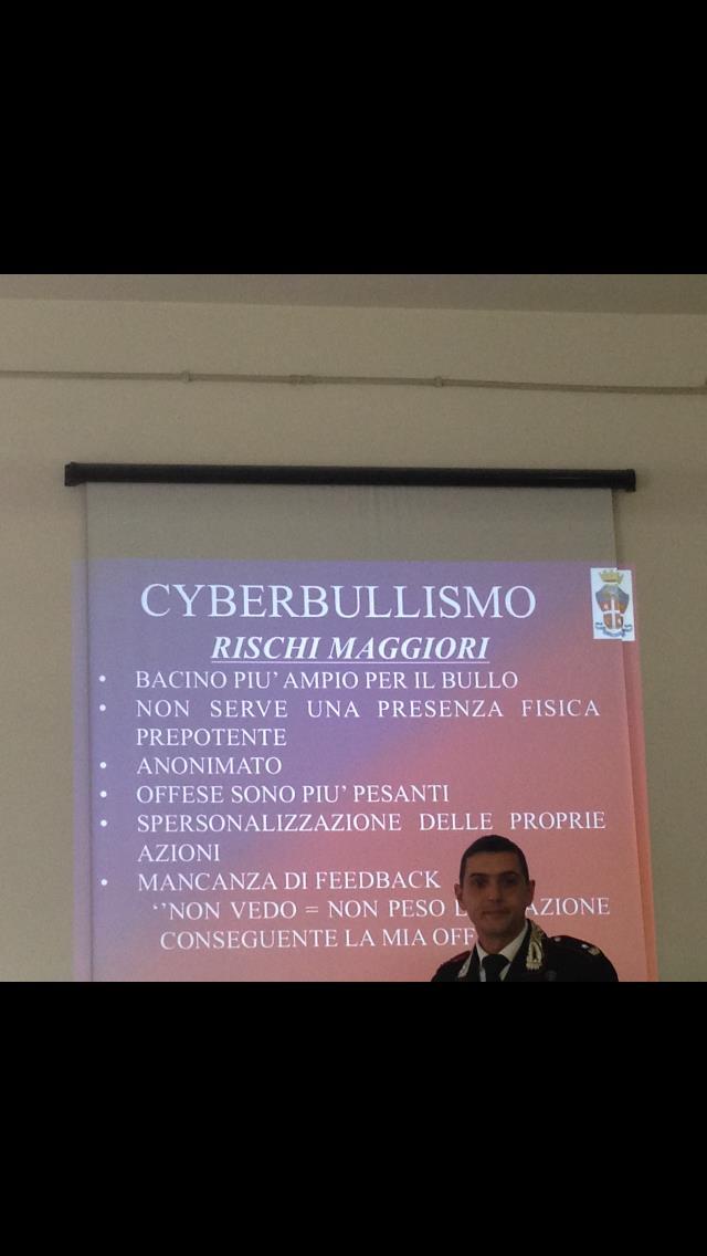 Bullismo e cyberbullismo I Carabinieri salgono in