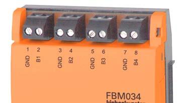 Applicazione I moduli di ingresso FBM034 hanno il compito di registrare, nel sistema di regolazione digitale DDC3000/DDC4000, fino a quattro segnali analogici sul posto.