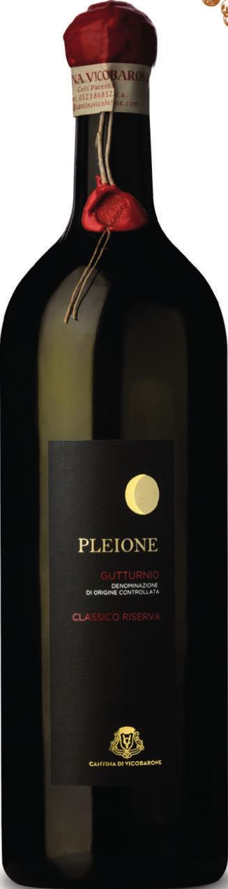 PLEIONE D.O.C. CLASSICO RISERVA Vitigno: Barbera 55% e Croatina 45% Provenienza: Colline dei comuni di Ziano Piacentino e Castel San Giovanni Resa massima: 90 ql. per ettaro Grado alcolico: 13,5% vol.