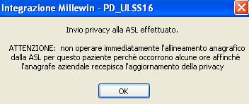 dei referti relativi all'assistito corrente in base alla data impostata dall