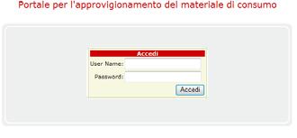 LOGIN APPLICAZIONE: L accesso avverrà tramite l inserimento di User Name e Password nella finestra qui a fianco riportata.