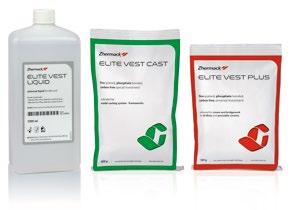 Elite Vest Rivestimento fosfatico Preparazione della protesi / Rivestimenti Elite Vest Plus Codice Confezionamento C420000 Buste - 40 x