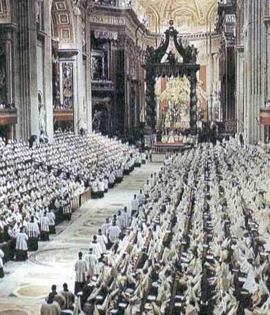 Il concilio ecumenico Vaticano II Città del Vaticano 1962-1965 1. Alcune parole da conoscere Concilio: assemblea di tutti i vescovi della chiesa cattolica, convocata dal papa.
