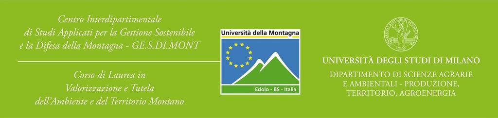 DIPARTIMENTO DI SCIENZE AGRARIE E AMBIENTALI Ingegneria Agraria Politiche