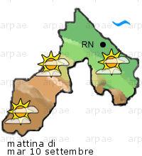 bollettino meteo per la provincia di Rimini weather forecast for the Rimini province costa coast Temp MAX 24 C 20 C Vento Wind 41km/h 29km/h costa coast Temp.