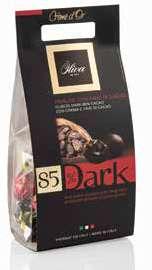 Novità Assorted 85% Dark chocolate pralines Cocoa, Pistachio, Berries 250g - 10 pcs/ct cod.