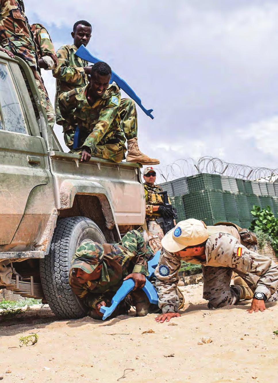 Team italo-spagnolo della missione europea EUTM Somalia