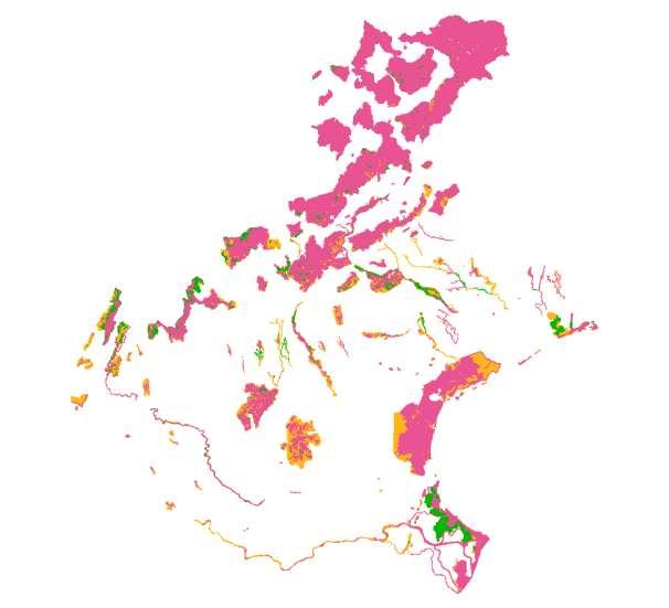 cartografia degli habitat e degli habitat di specie nei siti della rete Natura 2000 del Veneto 76 habitat di allegato 1 alla direttiva 92/43/CEE 19 habitat (*) prioritari Oltre 70.