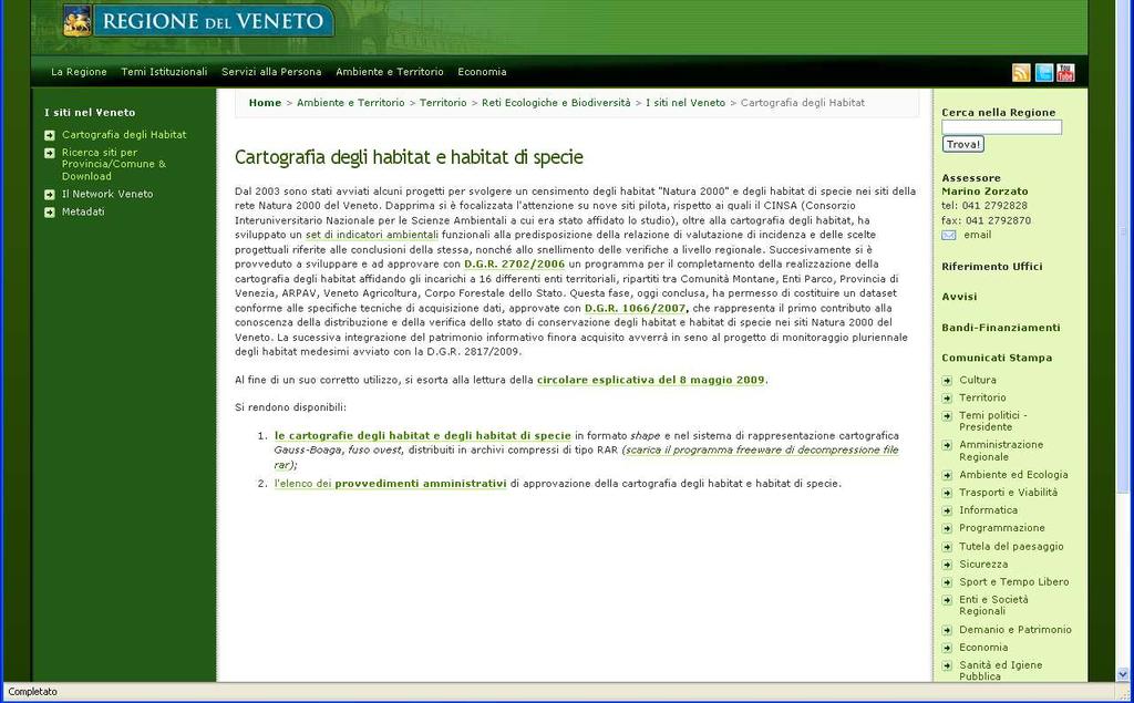 cartografia degli habitat e degli habitat di specie nei siti della rete Natura 2000