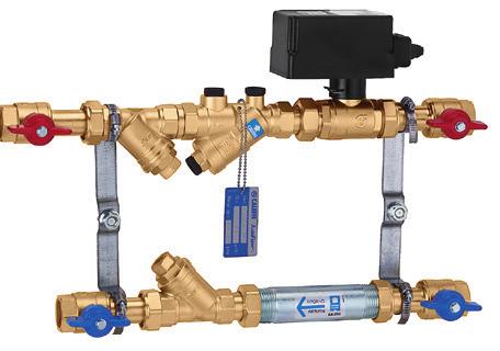 7900 Modulo d utenza a 2/3 vie Modulo di stacco a zona per impianto di riscaldamento e condizionamento corredato di: - 2 coppie valvole