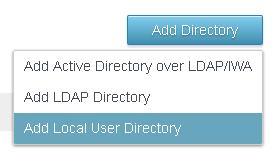 3 Nella pagina Aggiungi directory, immettere un nome di directory e specificare almeno un nome di dominio. Il nome del dominio deve essere univoco tra tutte le directory nel servizio.