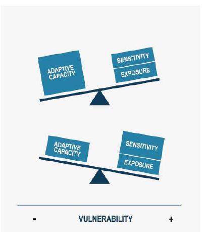 Act. C2: ANALISI DELLA VULNERABILITA Current and future climate variability and change Natural environment Social environment Exposure Sensitivity Adaptive capacity SENSITIVITA : Il grado in cui un