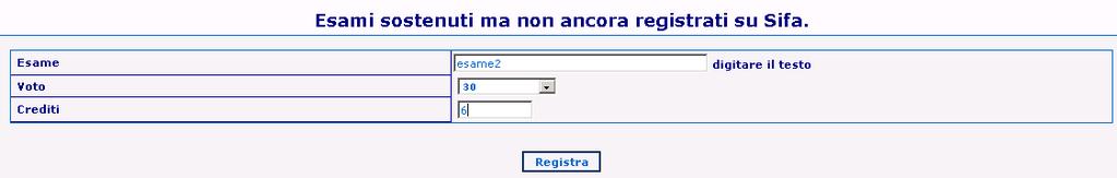 relativi crediti e voti conseguiti.