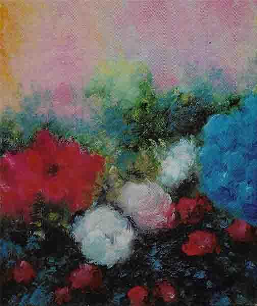 "Fiori" olio su tela - cm 40x30 Tutte le opere dell'artista Maria Pia Rossi catalogate nel nostro Archivio sono disponibili.