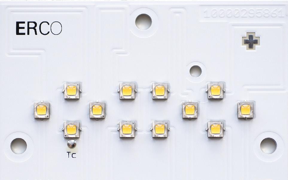 Dati tecnici ERCO utilizza per l intero programma di prodotti gli stessi Highpower LED o Mid-power LED.
