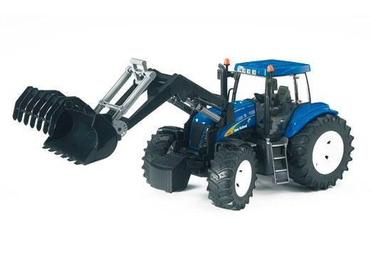 1:16SCALA 7003021 NEW HOLLAND T8040 CON BENNA MISURE: 46 X 17,5 X 20,5 CM 7003030