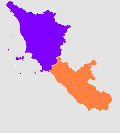 Parte II: Salmonelle di origine veterinaria Tabella 1 Isolamenti di Salmonella per regione di provenienza Regione Numero % Lazio 139 49,8 Toscana 140 50,2 Totale 279 100 50,2 49,8% Tabella 2