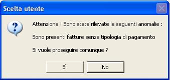 Scegliere di scaricare le singole fatture in formato PDF Nella campo testo Descrizione standard movimento: se si lascia vuoto viene ripresa la descrizione all'interno della fattura.