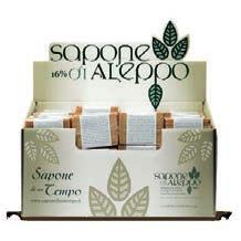 AL08 Saponetta di Aleppo con olio di Oliva e olio di bacche di Alloro al 10% profumato all Ambra.