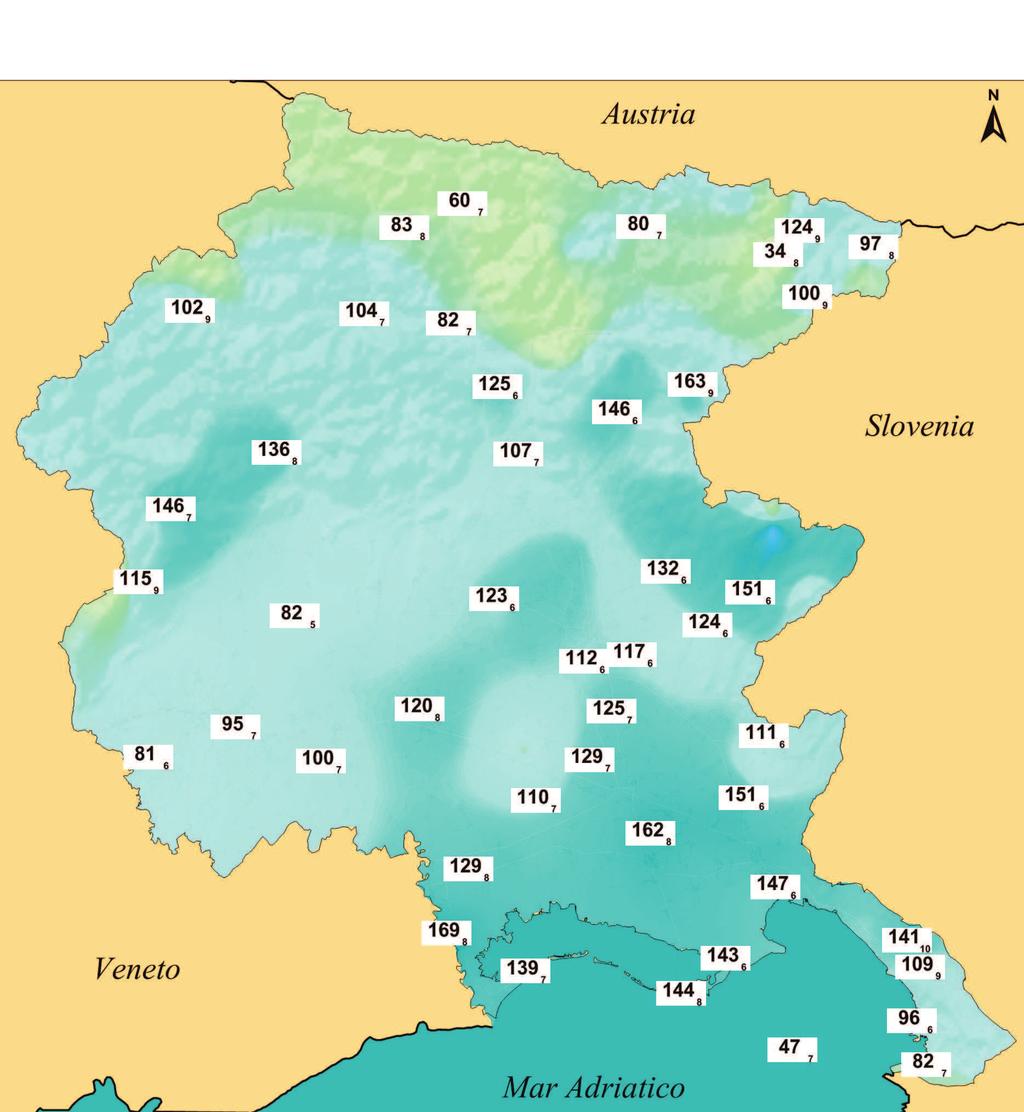 2 - REPORT 2/213 derate nevicate sulla bassa pianura, sulla costa e sui monti (praticamente nulla sull alta