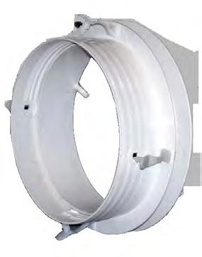 KCANPL Raccordo per tubo flessibile KCANPL è uno speciale raccordo in ABS classe V0, a innesto rapido per tubo flessibile.