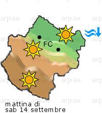 bollettino meteo per la provincia di Forlì-Cesena weather forecast for the Forlì-Cesena province costa coast Temp MAX 27 C 25 C 21 C 0mm Vento Wind 31km/h 36km/h 37km/h costa coast Temp.