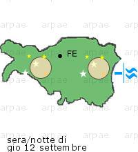 bollettino meteo per la provincia di Ferrara weather forecast for the Ferrara province costa coast Temp MAX 27 C 25 C Vento Wind 23km/h 28km/h costa coast Temp.