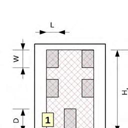 8. Per ciascuna piastra radiante si esegue il calcolo della percentuale di foratura p i, come mostrato nell'illustrazione S.