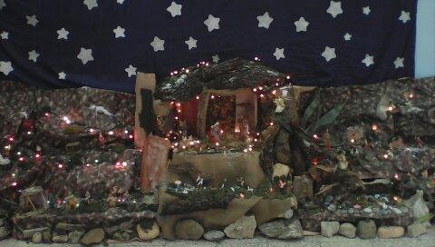 Presepe realizzato dai bambini e dalle