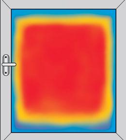 La resa isolante ottimizzata del intercapedine riduce la quantità di condensa che si forma sul bordo interno del telaio della finestra, impedendo così la formazione di muffe, scolorimenti e aloni sul