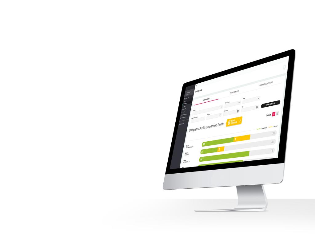 3. Analizza Monitora i risultati e decidi ovunque ti trovi La Dashboard fornisce una panoramica completa dell intero processo di audit e nello specifico visualizza: la copertura: audit pianificati e