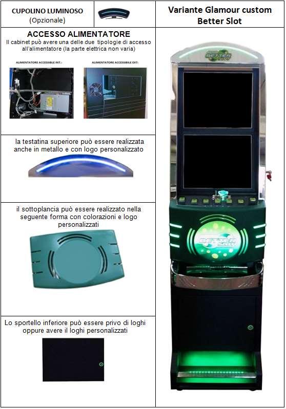 pulsanti, vaschetta raccolta monete realizzati anche in materiale plastico di diverso colore: ROSSO, VERDE, ARANCIO, NERO, BLUE, CELESTE, VIOLA, GIALLO Esse non modificano in alcun modo le parti