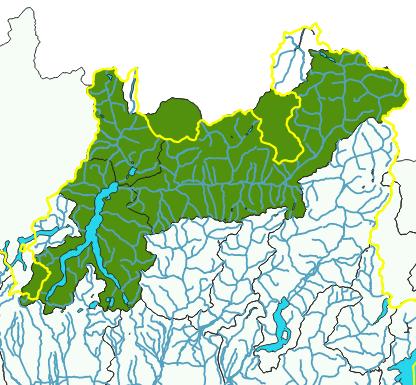 Riserva idrica (Milioni di mc) Stato delle riserve idriche Bacino dell Adda 5 45 4 35 3 25 2 15 1 5 SWE Invasi Lago 219 Media 26/215 27 Riserve idriche Anno 219 (a) Bacino dell'adda - Situazione al