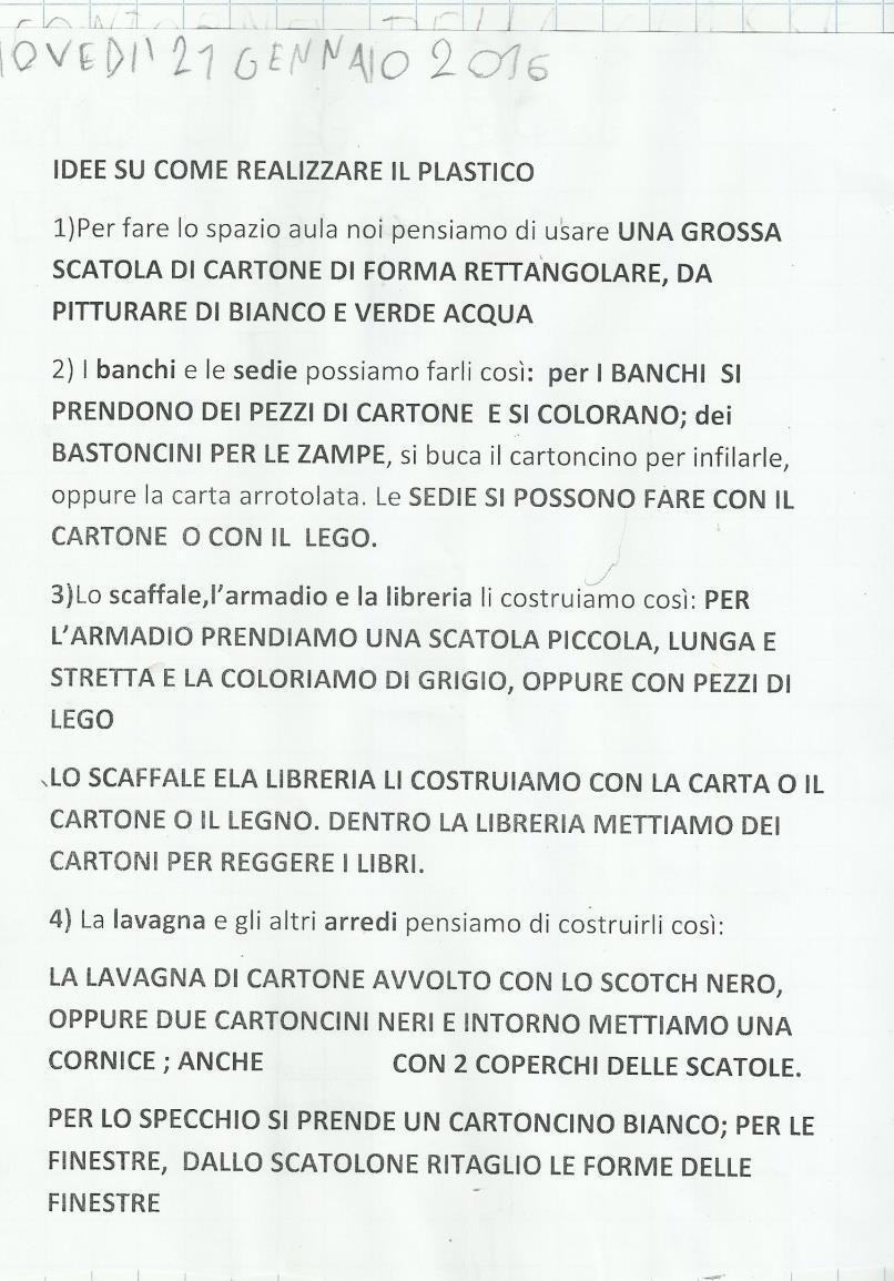 farebbero a costruire il plastico,nasce