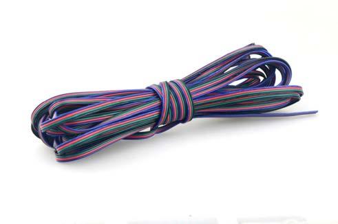 015 24 Connettore con clip (L=14,5mm, H=5mm) e connettore maschio per controller T31W(RGB) separati da 5