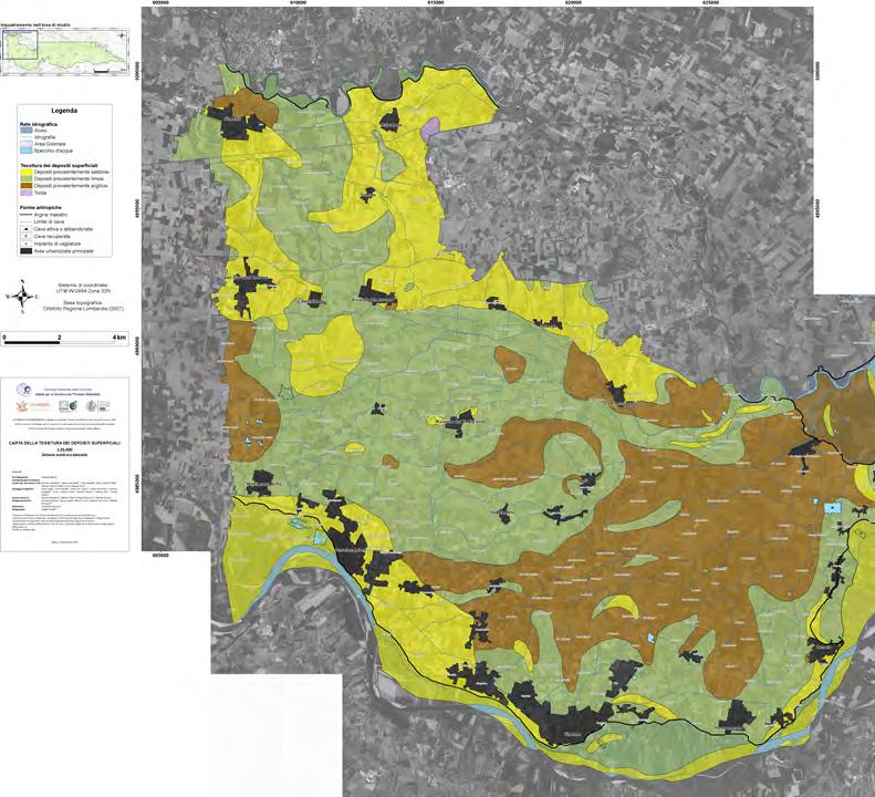 Tessiture di superficie Depositi tra 0,5 1 m.