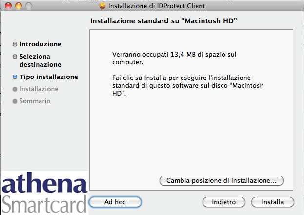 4. Seleziona installa per