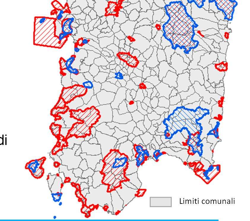 Rete Natura 2000 in Sardegna è attualmente formata da: 37 Zone di Protezione Speciale (~12,3% sup reg.) 93 Siti di Importanza Comunitaria (~20,1% sup reg.) SIC 3642.