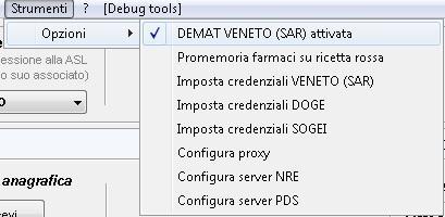 Come disattivare la stampa delle ricette dematerializzate Per disattivare la stampa della dematerializzata procedere da: Scambio dati-> Integrazione DOGE -> Strumenti ->Opzioni Fare click su DEMAT