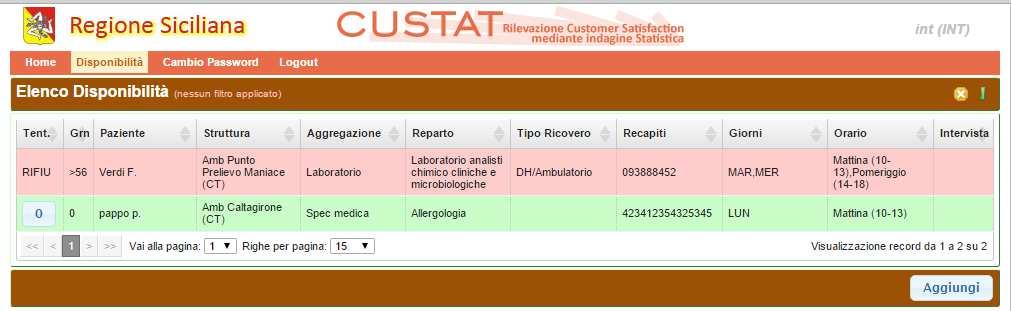 9 Utente Intervistatore oltre a potere eseguire le azioni di competenza dell Utente Selezionatore è colui che di fatto effettua l intervista.